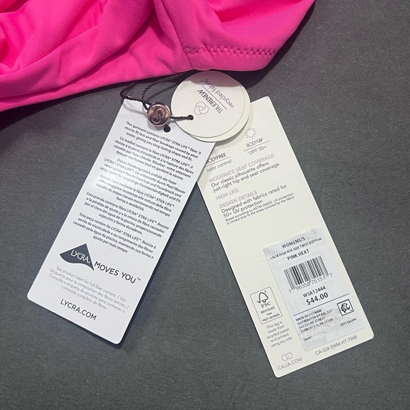 ***NWT***Calia Pink Bikini High wasted Swim Bottom Classic - Picture 7 of 7
